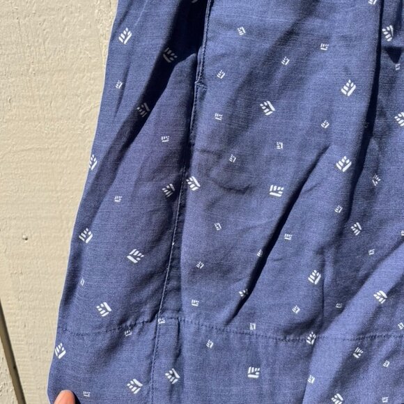 Toad & Co Blue and White Tencel Skirt - Size L - Picture 2 of 9